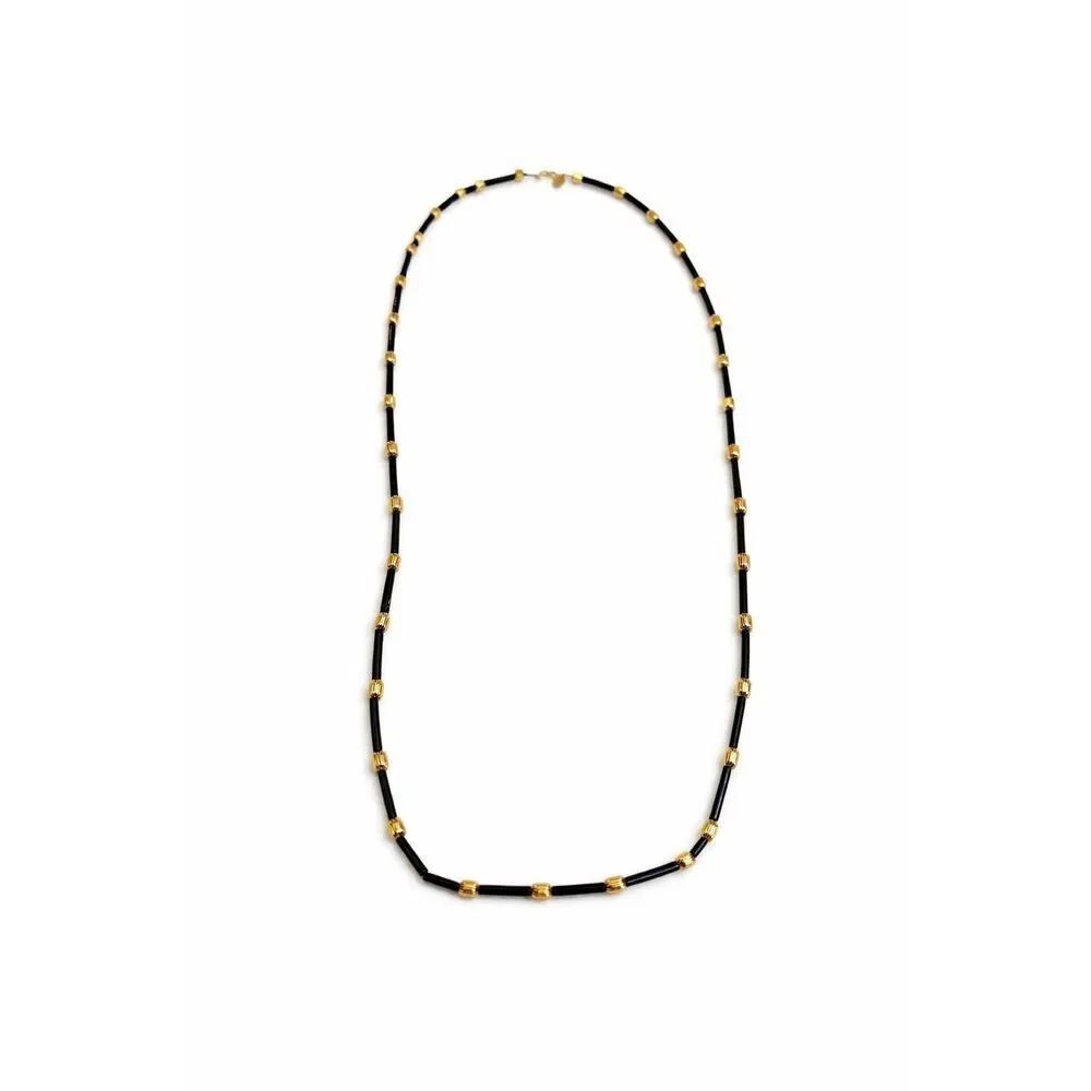 Vendome BlackβBeaded Single Strand Necklace